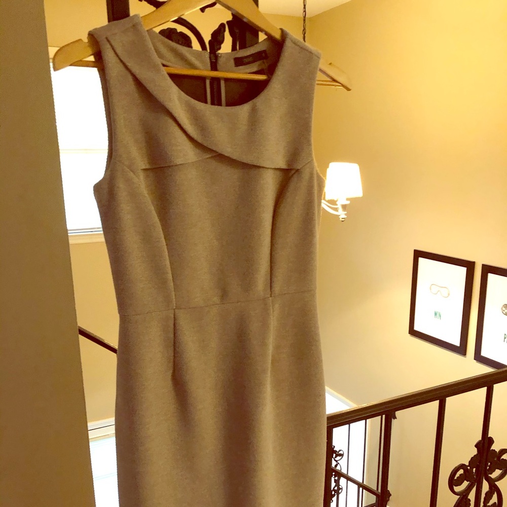 Tan fitted/structured dress-THML